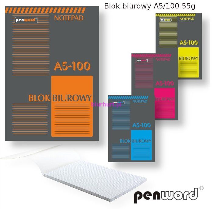 Blok biurowy A5 100k.krata PSH