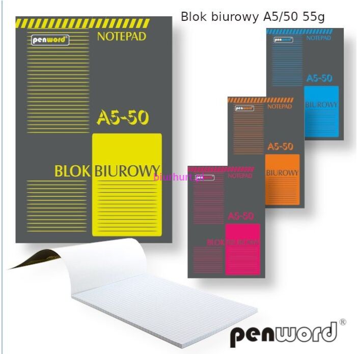 Blok biurowy A5  50k.krata PSH