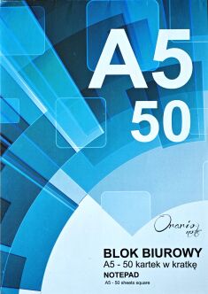 Blok biurowy A5  50k.krata ORARIO