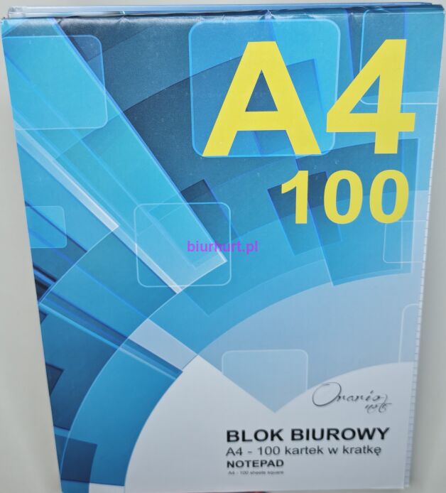 Blok biurowy A4 100k.krata ORARIO